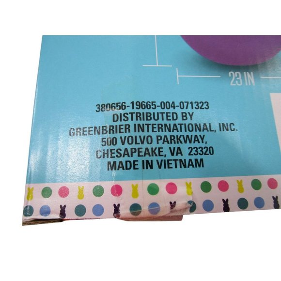 Purple Easter Bunny Inflatable Peep New In Box 4ft Tall Solid Pastel Color - Picture 11 of 12